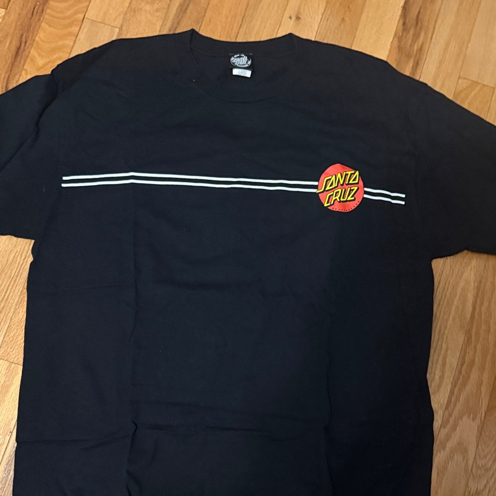 Santa Cruz Skateboards Black Tee with Logo